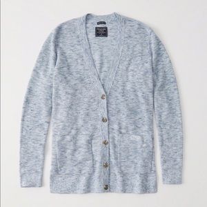 Lightweight Cardigan in Heather Blue